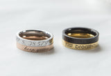 Stacking Ring Engraved Ring, Personalized Gift Women Inspiration Ring