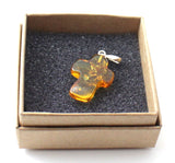 Baltic Amber Cross  Pendant with Sterling Silver 925 Jewelry