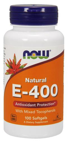 Vitamin E-400 - Natural (Mixed Tocopherols) - 100 softgels