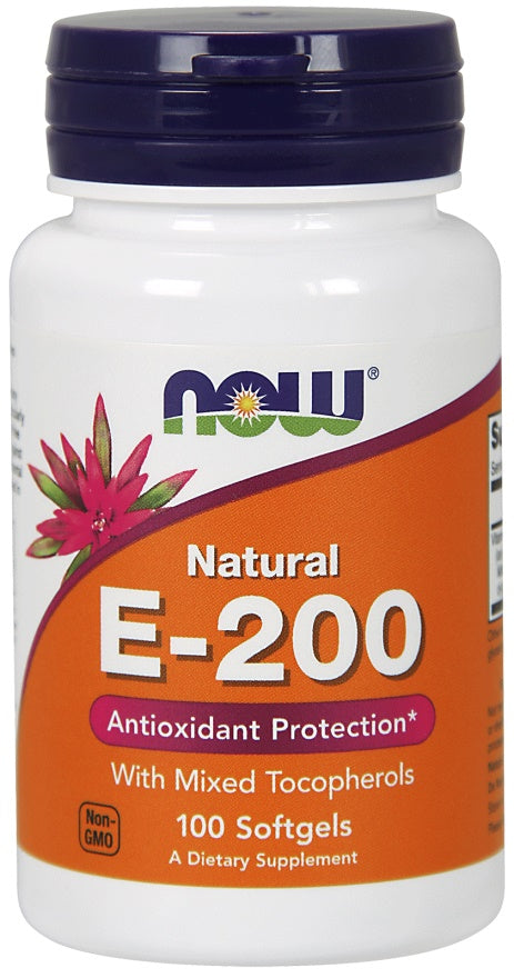 Vitamin E-200 - Natural (Mixed Tocopherols) - 100 softgels