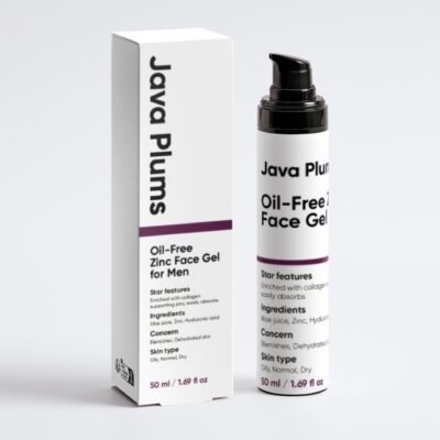 Oil-Free Zinc Face Gel for Men