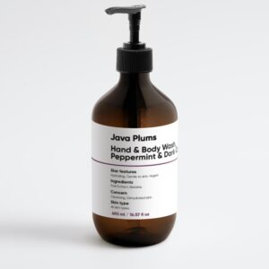 Hand & Body Wash, Peppermint & Dark Cedar