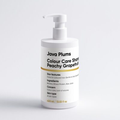 Colour Care Shampoo with Peachy Grapefruit Zest for vibrant colour protection and shiny, smooth hair.