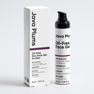 Oil-Free Zinc Face Gel for Men, 50 ml / 1.69 fl oz