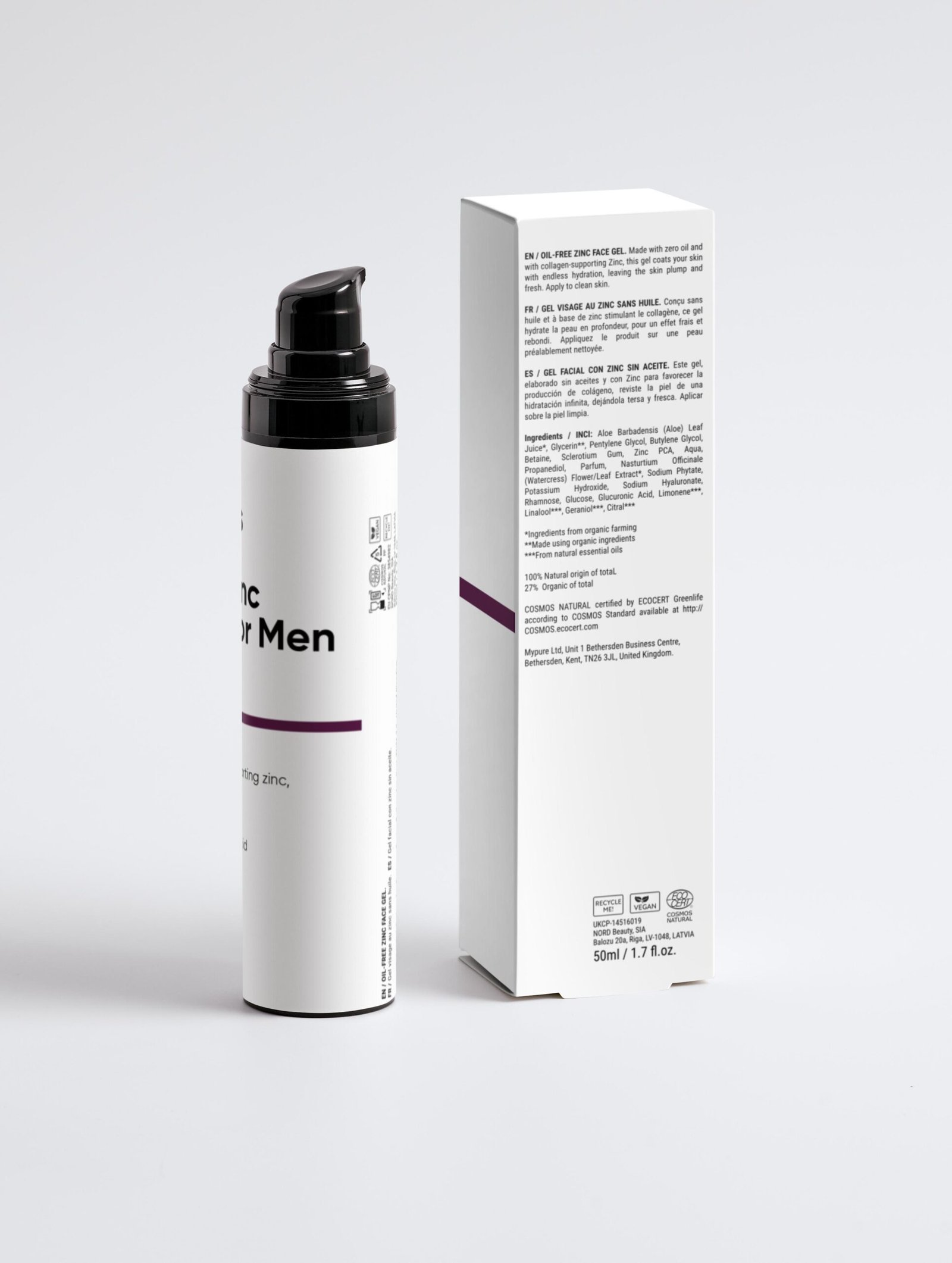 Javaplommon Oil-Free Zinc Face Gel for Men, 50 ml / 1.69 fl oz - Bild 8